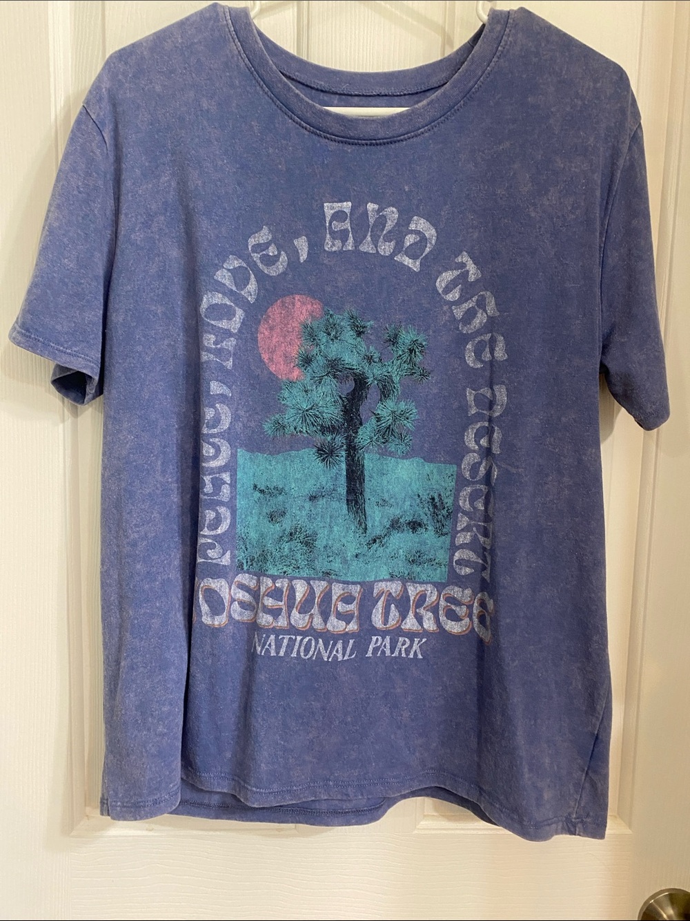 Time and Tru Blue Vintage Joshua Tree Graphic Tee
